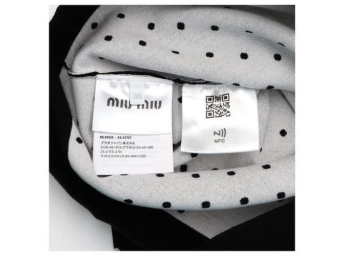 Miu Miu Cárdigan de viscosa con lunares para mujer - vista 7