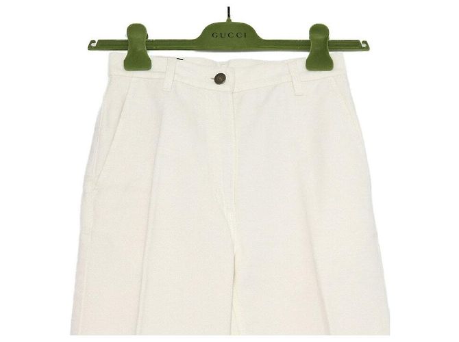 Gucci Pantalones de denim blancos para mujer - vista 2