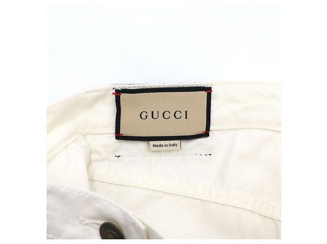 Gucci Pantalones de denim blancos para mujer - vista 6