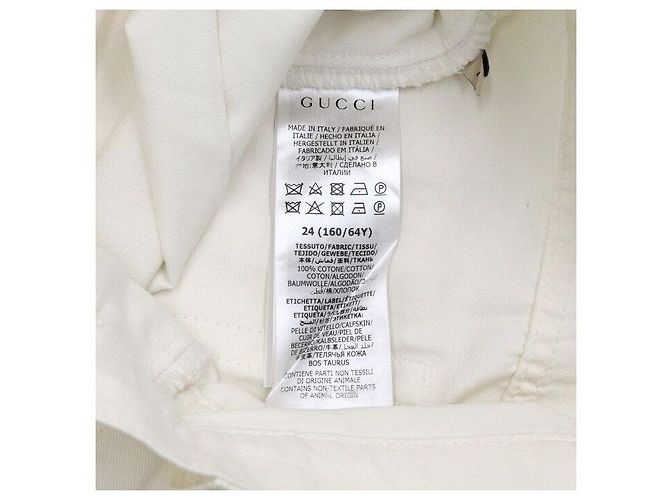 Gucci Pantalones de denim blancos para mujer - vista 7