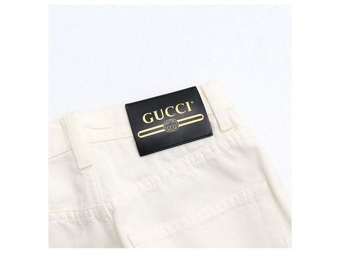 Gucci Pantalones de denim blancos para mujer - vista 8