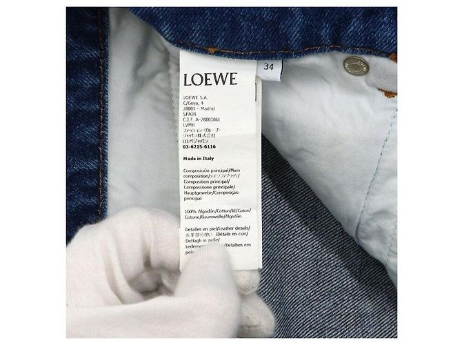 Loewe Vaqueros de denim Trompe-L'œil para mujer - vista 8
