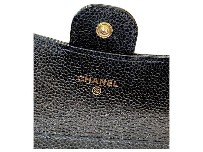 Chanel Kartenetui aus schwarzem Kaviarleder - Ansicht 5