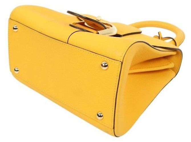 Delvaux Mini Borsa Tote Yellow Brilliance Box Giallo - vista 13