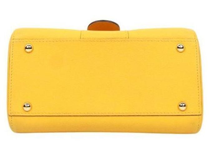 Delvaux Mini Borsa Tote Yellow Brilliance Box Giallo - vista 4