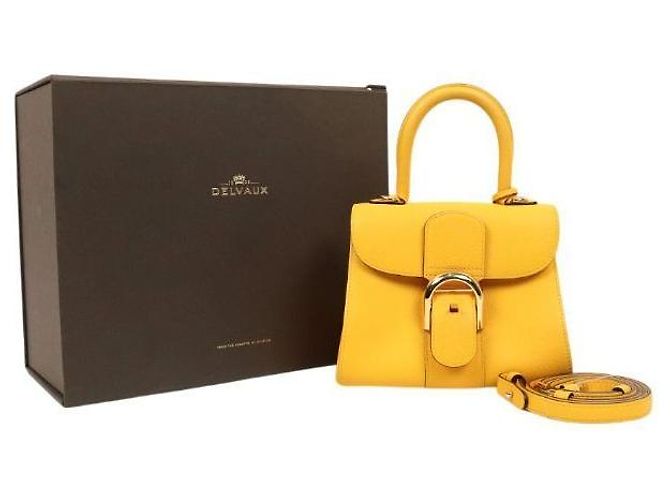 Delvaux Mini Borsa Tote Yellow Brilliance Box Giallo - vista 6