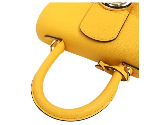 Delvaux Mini Borsa Tote Yellow Brilliance Box Giallo - vista 8