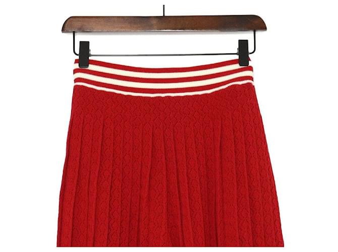 Gucci Rote Strickhose weit für Damen - Ansicht 2