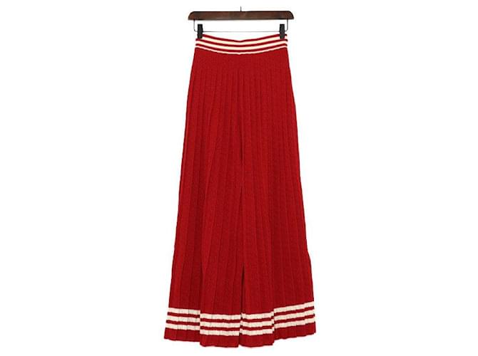 Gucci Rote Strickhose weit für Damen - Ansicht 4