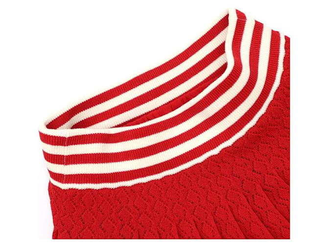 Gucci Rote Strickhose weit für Damen - Ansicht 5