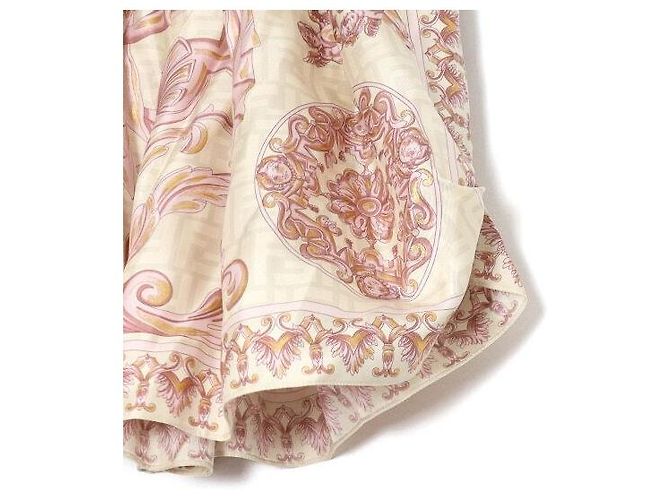 Fendi Falda plisada de seda con logo FF Baroque para mujer - vista 3
