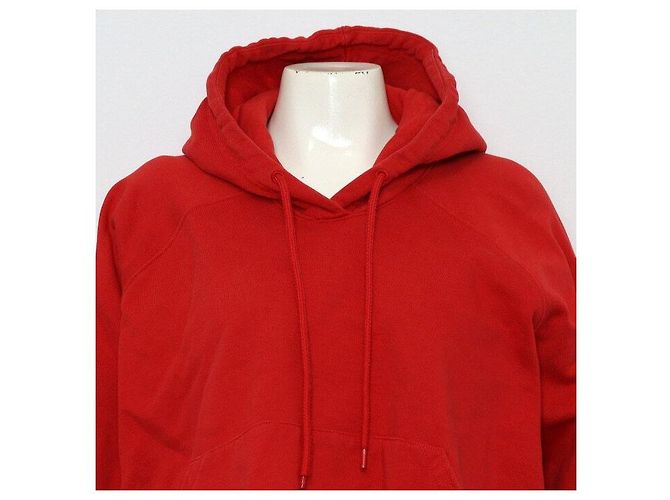 Balenciaga Camiseta con capucha roja para mujer de algodón - vista 2
