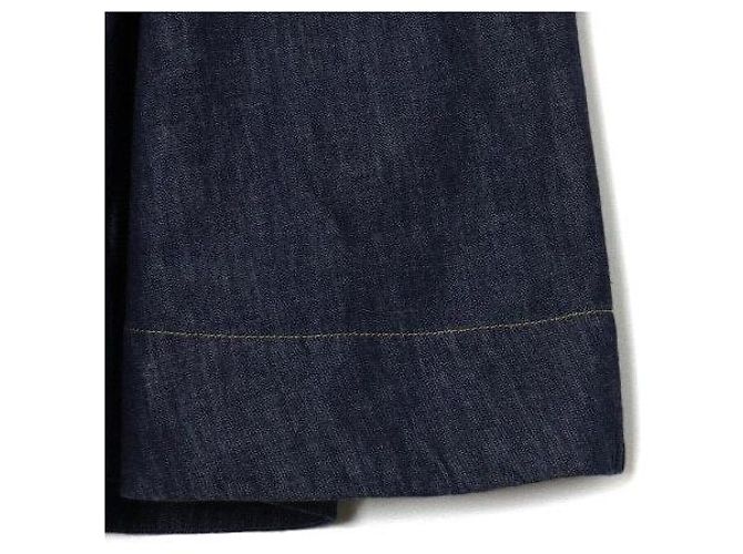 Dior Plissierter langer Denim-Rock - Ansicht 3