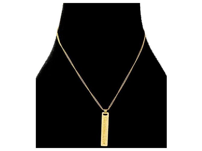 Dior Collana Cubic Christian Plate Gold - vista 5