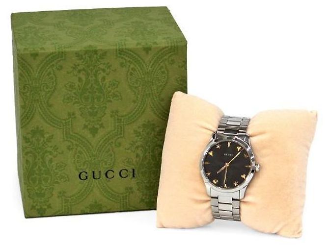 Gucci Relógio de Quartzo Timeless Black em Aço Preto - vista 7