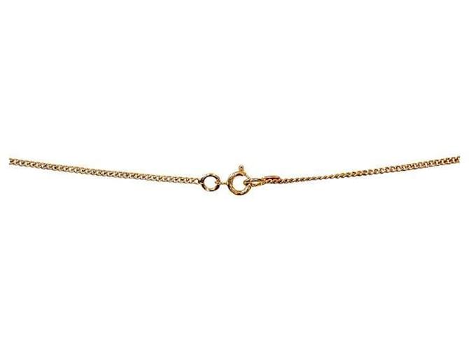 Chanel Collana CC in oro e zirconi rosa - vista 4