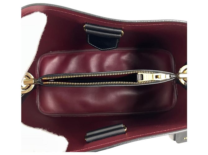 Prada Borsa a tracolla Martine in Saffiano Rosso - vista 5