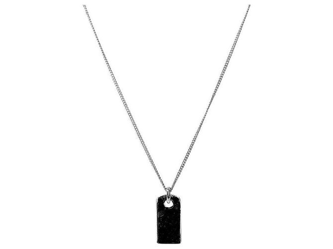 Dior Collana in Argento Placca Cubica - vista 2