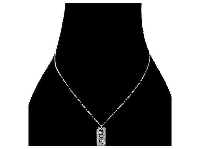 Dior Collana in Argento Placca Cubica - vista 5