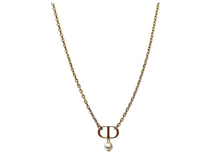 Dior Collana Pearl Drop Petite CD Gold - vista 2
