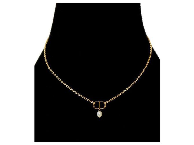 Dior Collana Pearl Drop Petite CD Gold - vista 5