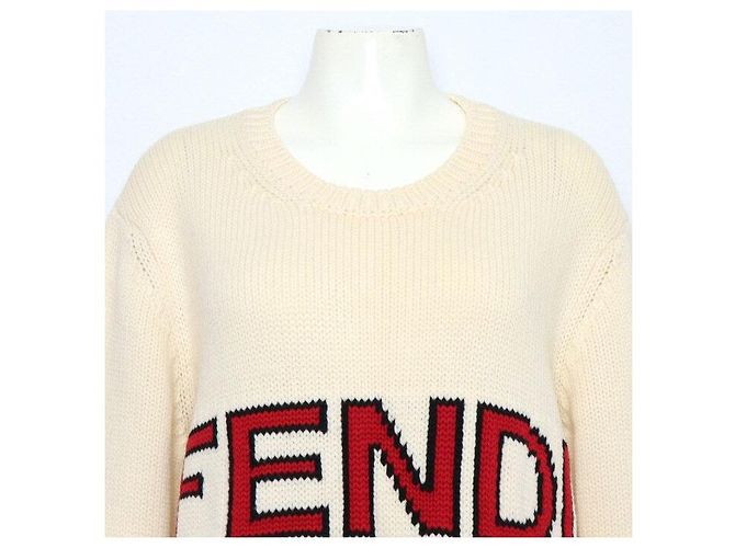 Fendi Big Logo Wollpullover Unisex - Ansicht 2