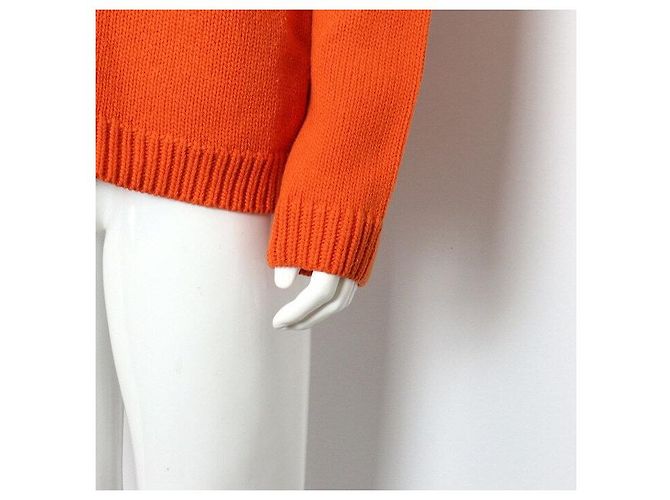 Gucci Special Order Wool Unisex Cardigan Orange - view 3