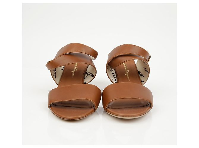Salvatore Ferragamo Sandali con cinturino Brown Marrone - vista 4