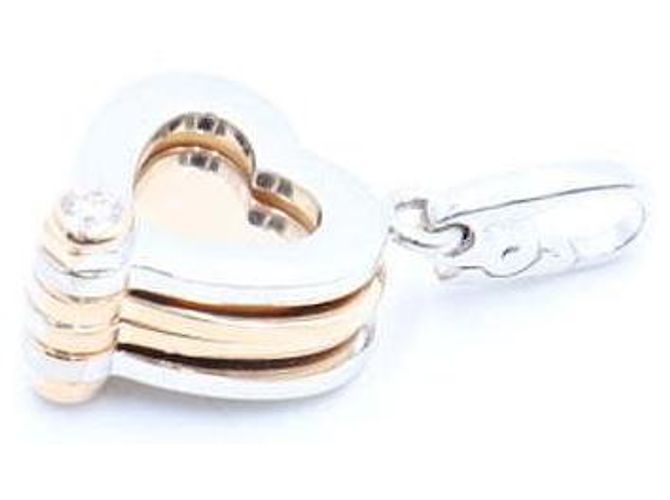 Cartier Collana con ciondolo trifoglio cuore in oro e diamanti Multicolore - vista 2