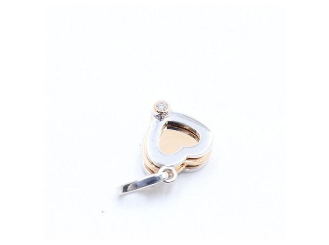 Cartier Collana con ciondolo trifoglio cuore in oro e diamanti Multicolore - vista 3