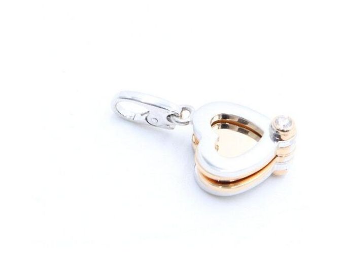Cartier Collana con ciondolo trifoglio cuore in oro e diamanti Multicolore - vista 4