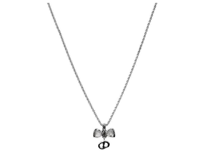 Dior Collar Ribbon CD Silver Plata - vista 2