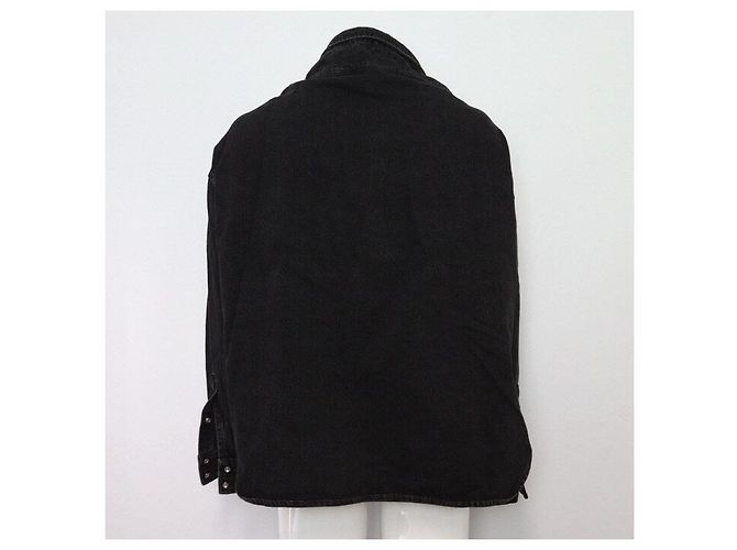 Balenciaga Pinch Black Denim Oversized Unisex Shirt Jacket - Ansicht 4