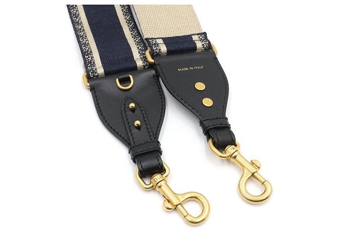 Dior Tracolla blu ricamata con anello - vista 4