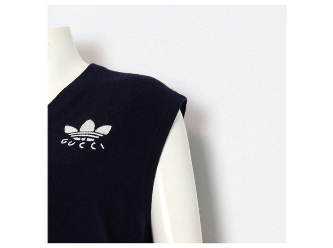 Gucci Unisex Strickweste mit besticktem Logo - Ansicht 3