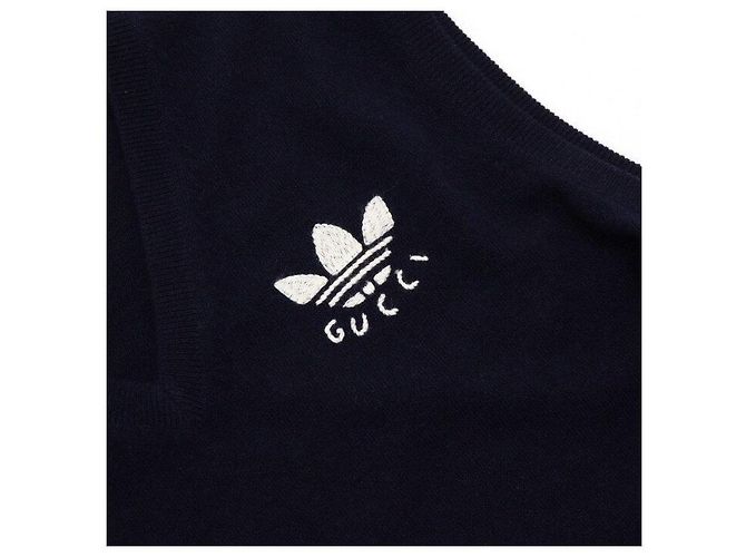 Gucci Unisex Strickweste mit besticktem Logo - Ansicht 6