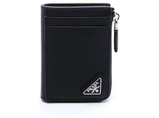 Prada Saffiano Leather Card Holder Black - view 4