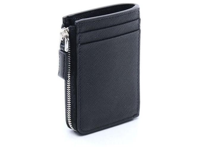 Prada Saffiano Leather Card Holder Black - view 5