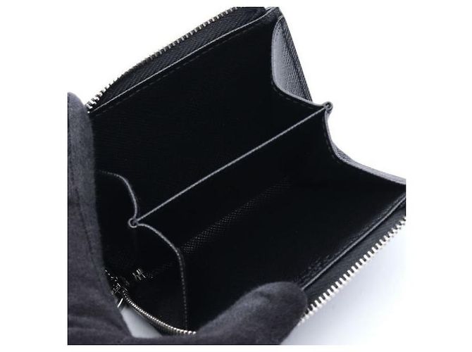 Prada Saffiano Leather Card Holder Black - view 6
