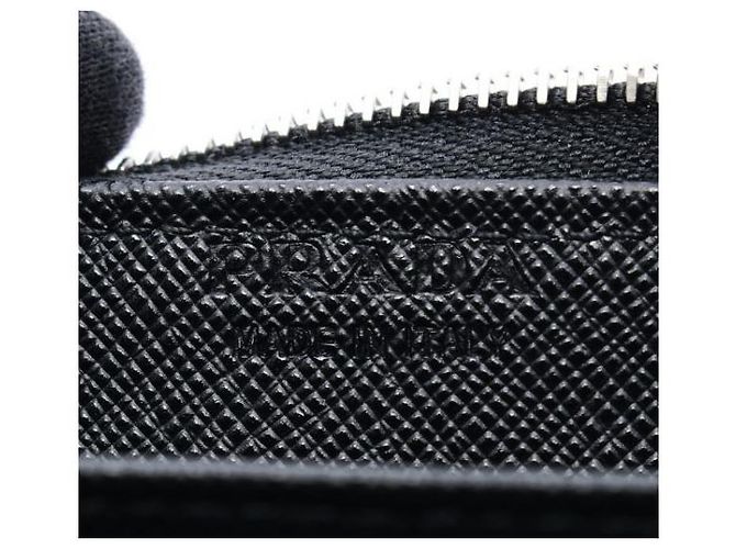 Prada Saffiano Leather Card Holder Black - view 7