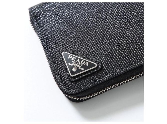 Prada Saffiano Leather Card Holder Black - view 8