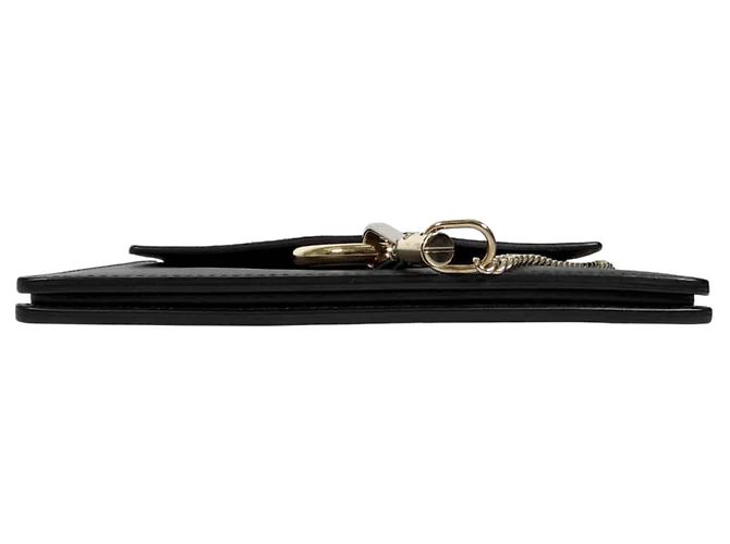 Chloé Mini borsa a tracolla con catena Fay in camoscio nero - vista 8