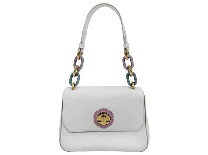 Salvatore Ferragamo Borsa a spalla e crossbody Lexi in pelle Bianca Bianco - vista 2