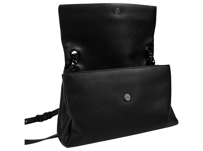 Saint Laurent Borsa a tracolla Monogram West Chain Hollywood Black Medium Nero - vista 11