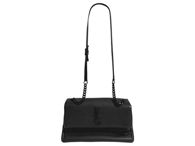Saint Laurent Borsa a tracolla Monogram West Chain Hollywood Black Medium Nero - vista 2