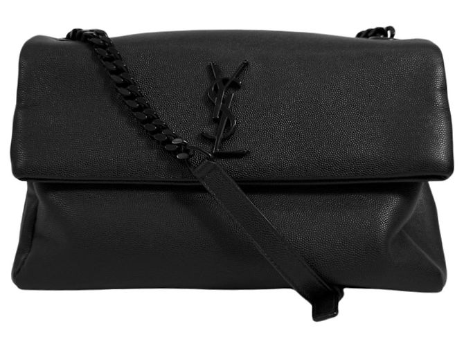 Saint Laurent Borsa a tracolla Monogram West Chain Hollywood Black Medium Nero - vista 5