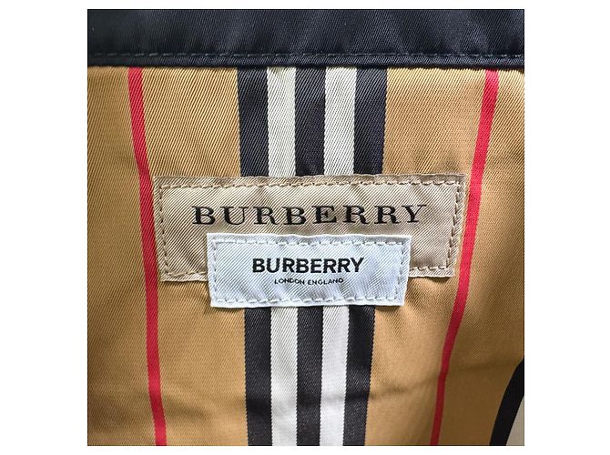 Burberry Borsa Tote a Spalla Kingdom in Nylon Piatto Bidirezionale Nero - vista 11