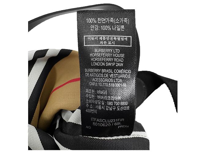 Burberry Borsa Tote a Spalla Kingdom in Nylon Piatto Bidirezionale Nero - vista 12