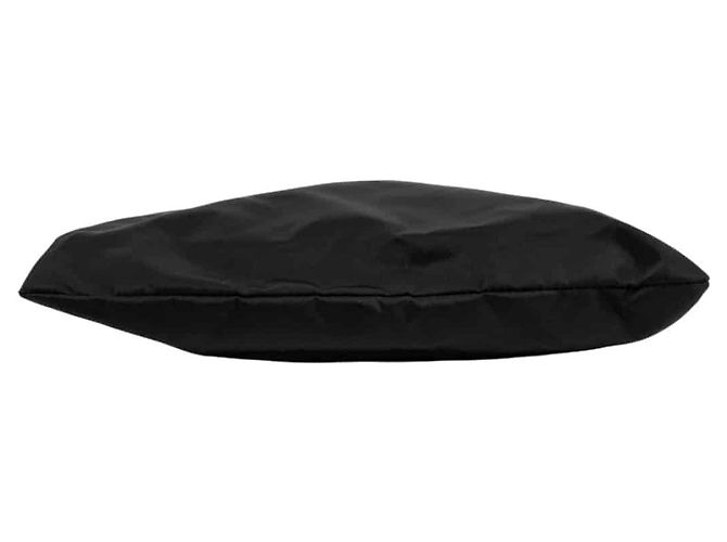 Burberry Borsa Tote a Spalla Kingdom in Nylon Piatto Bidirezionale Nero - vista 8