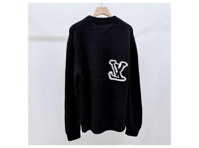 Louis Vuitton Intarsia-Strickpullover Rundhals schwarz - Ansicht 5